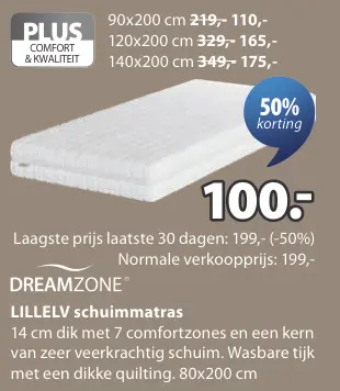 Aanbieding: LILLELV schuimmatras