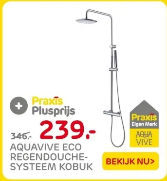 Aanbieding: Aquavive eco regendouche-systeem kobuk