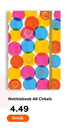 Aanbieding: Notitieboek A6 Cirkels