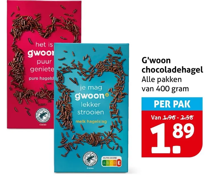 Aanbieding: Chocoladehagel