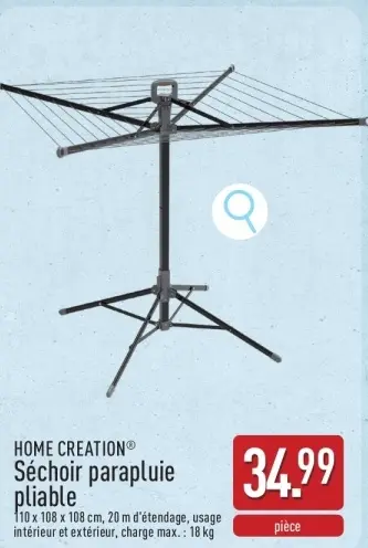 Offre: Séchoir parapluie pliable