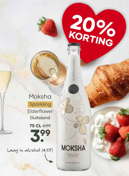 Aanbieding: Moksha Sparkling Elderflower