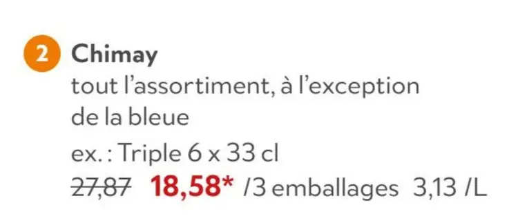 Offre: Chimay