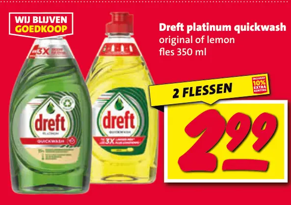 Aanbieding: Dreft platinum quickwash