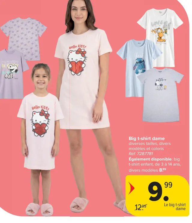 Offre: Big t-shirt dame