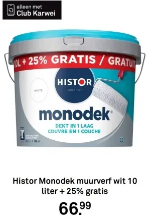 Aanbieding: Monodek muurverf wit