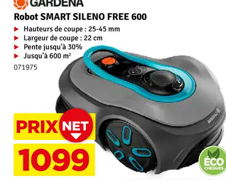 Offre: Robot SMART SILENO FREE 600