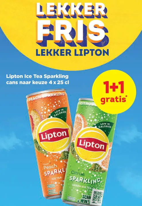 Promotie: Ice Tea Sparkling cans