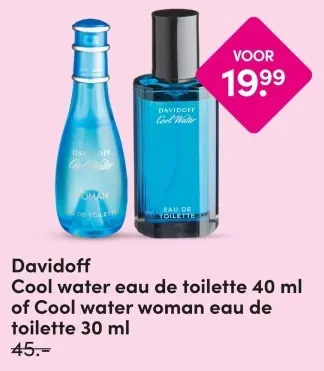 Aanbieding: Cool water (woman) eau de toilette 40 ml