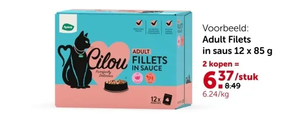 Promotie: Adult Filets in saus