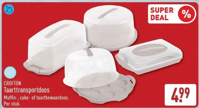 Aanbieding: Taarttransportdoos