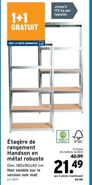 Offre: Étagère de rangement