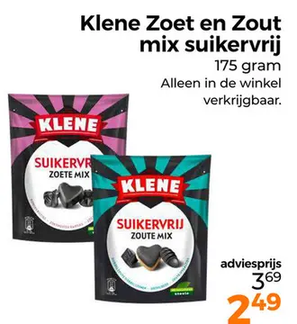 Aanbieding: Klene Zoet en Zout mix suikervrij
