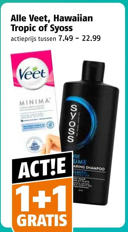 Aanbieding: Alle Veet, Hawaiian Tropic of Syoss
