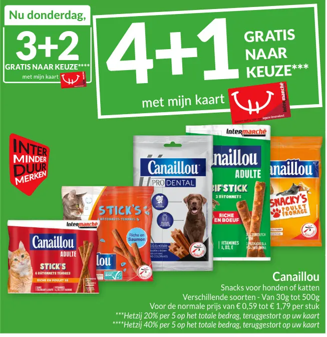 Promotie: Snacks voor honden of katten