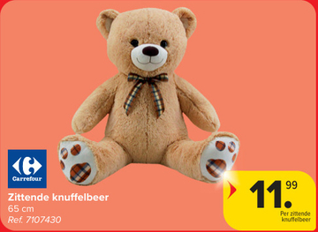 Aanbieding: Zittende knuffelbeer