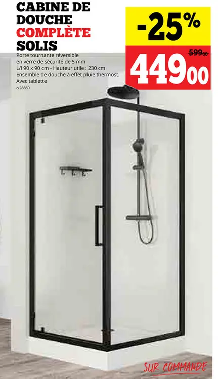 Offre: Douche complète SOLIS