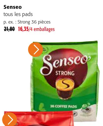 Offre: Senseo Tous les pads