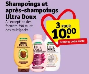 Offre: Shampoings et après-shampoings Ultra Doux