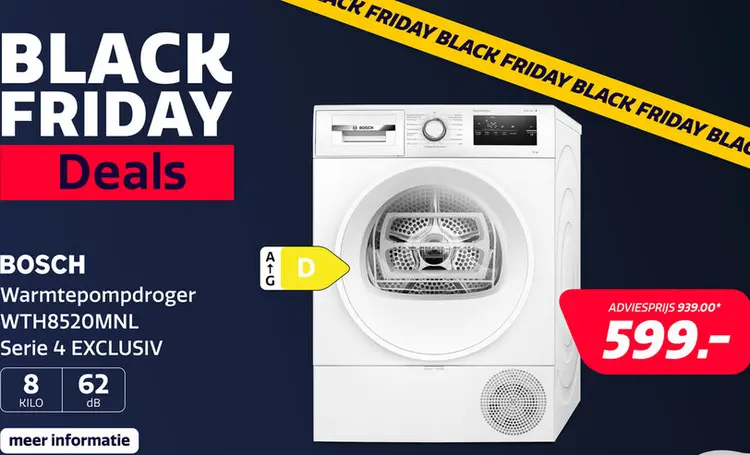 Aanbieding: Bosch WTH8520MNL Serie 4 EXCLUSIV