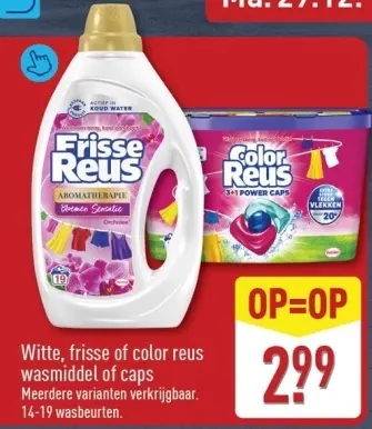 Aanbieding: Witte, frisse of color reus wasmiddel of caps