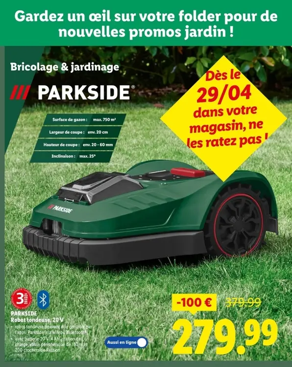 Offre: Robot tondeuse