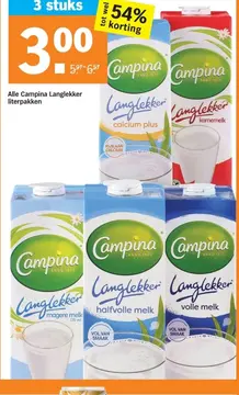 Aanbieding: Alle Campina Langlekker literpakken