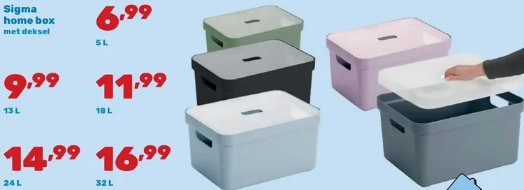 Promotie: Sigma home box met deksel