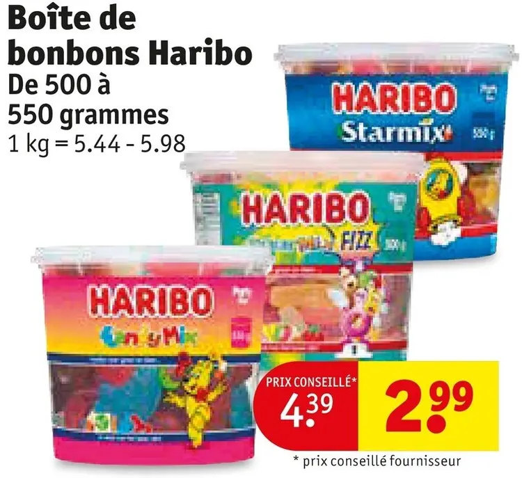 Offre: Boîte de bonbons