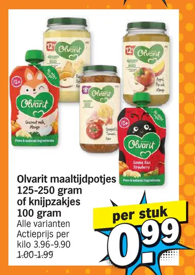 Promotie: Maaltijdpotjes of knijpzakjes