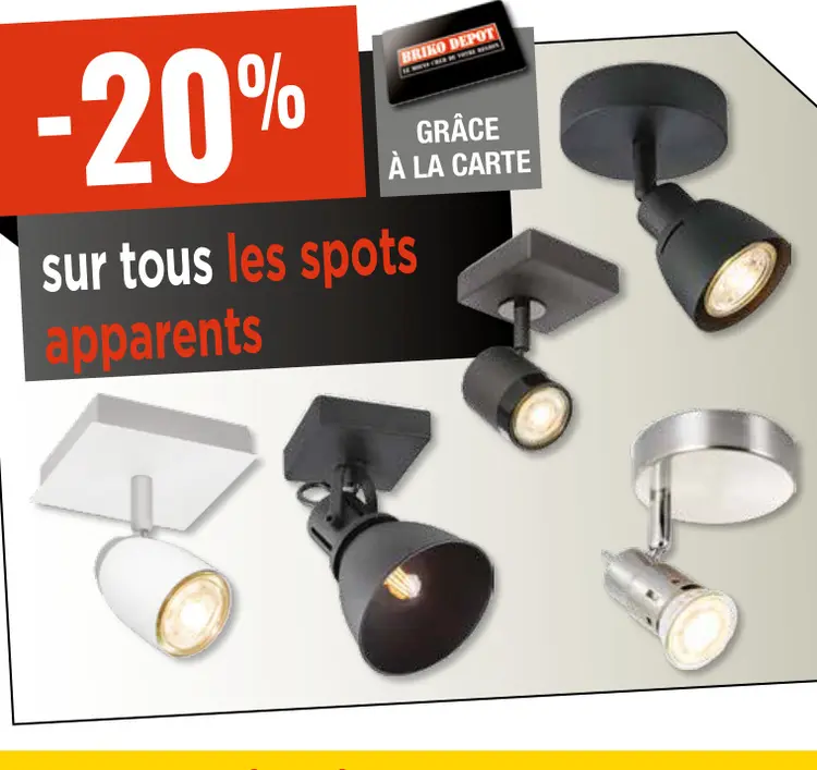 Offre: spots apparents