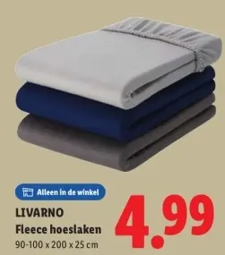 Aanbieding: Fleece hoeslaken