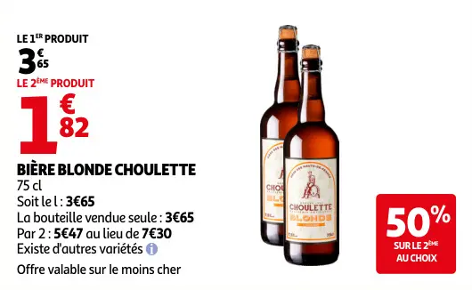 Promotie: Bière blonde