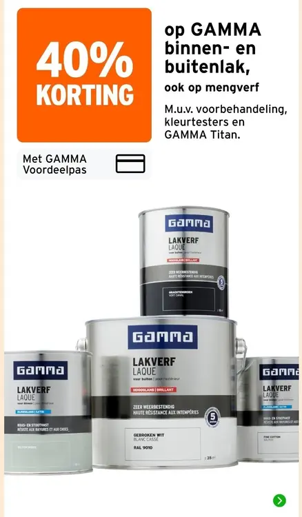 Aanbieding: GAMMA binnen- en buitenlak