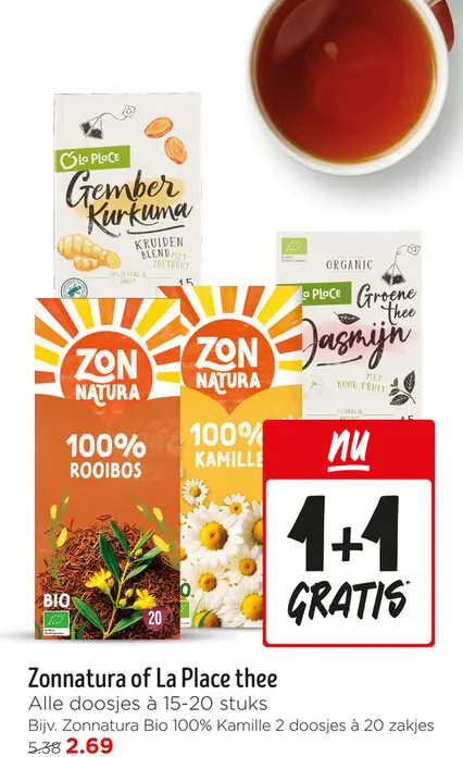 Aanbieding: Zonnatura or La Place thee