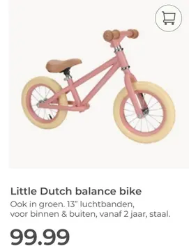 Aanbieding: Little Dutch balance bike