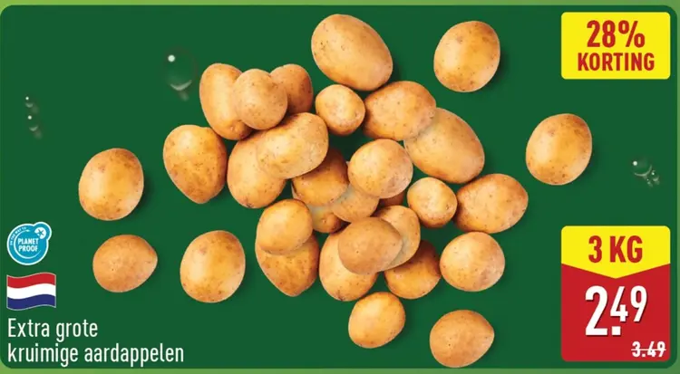 Aanbieding: Extra grote kruimige aardappelen