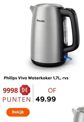 Aanbieding: Viva Waterkoker 1,7L rvs