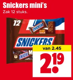 Aanbieding: Snickers mini's