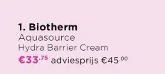 Aanbieding: Aquasource Hydra Barrier Cream