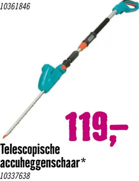 Aanbieding: Telescopische accuheggenschaar