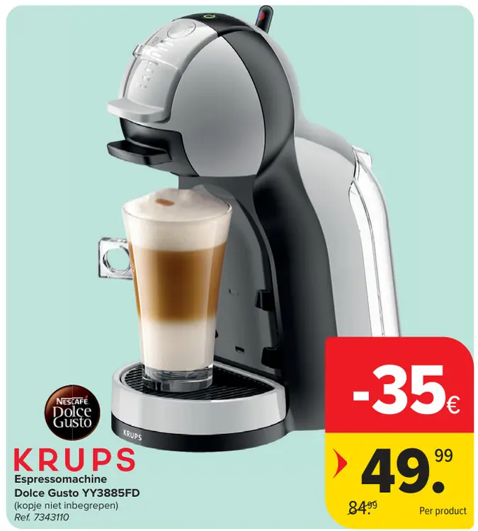 Promotie: Espressomachine Dolce Gusto YY3885FD