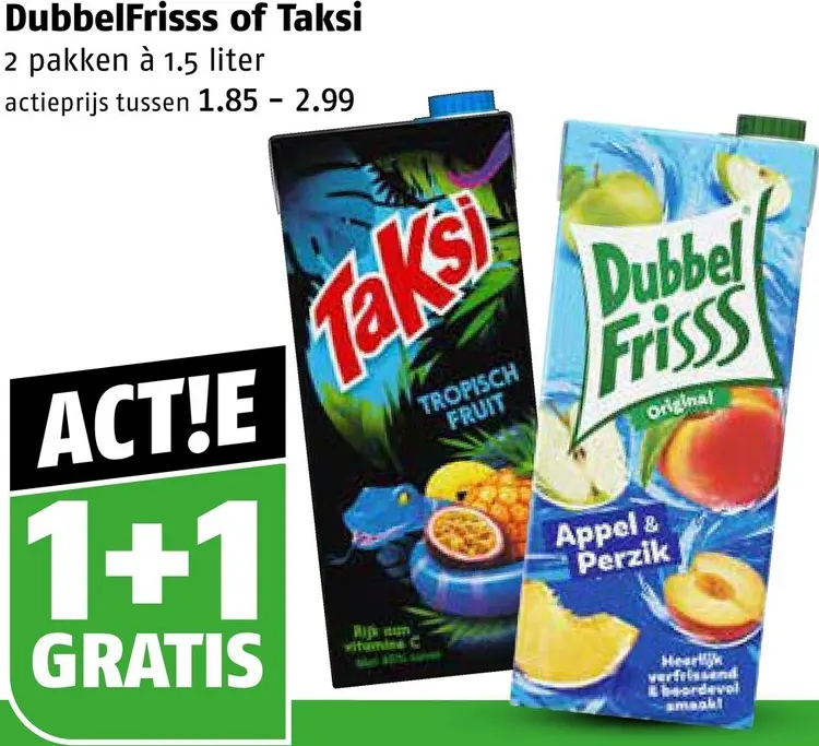 Aanbieding: DubbelFriss of Taksi
