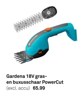 Aanbieding: 18V gras- en buxusschaar PowerCut