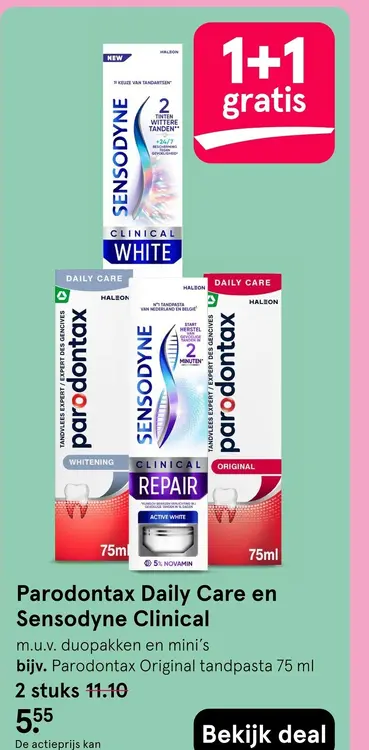 Aanbieding: Daily Care en Sensodyne Clinical