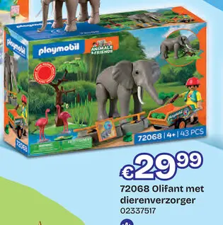 Aanbieding: 72068 Playmobil Olifant met dierenverzorger