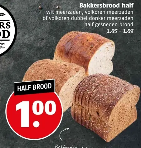 Aanbieding: Bakkersbrood half