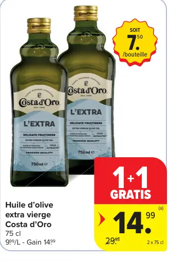 Offre: Huile d'olive extra vierge