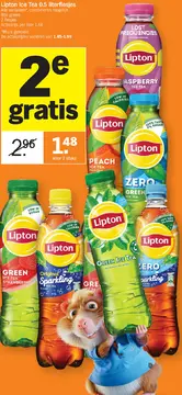 Aanbieding: Lipton Ice Tea 0.5 literflesjes