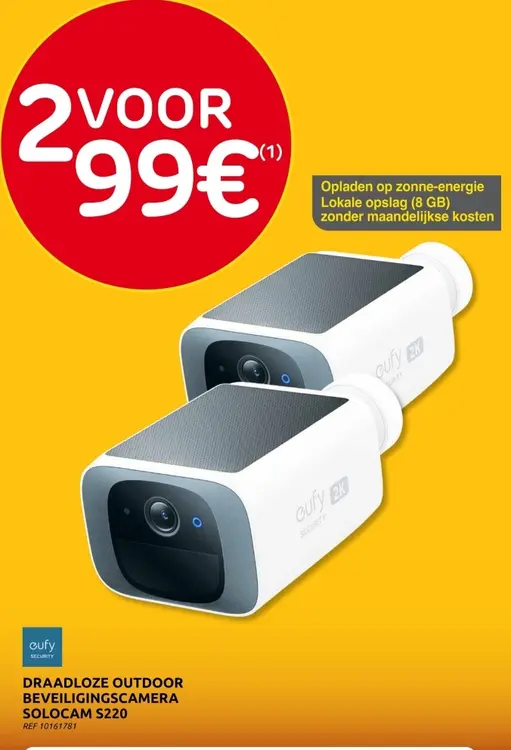 Aanbieding: Draadloze outdoor beveiligingscamera solocam 
